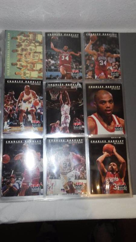 lot 254 image: 1992 NBA USA Basketball Cards Complete Set 1-110