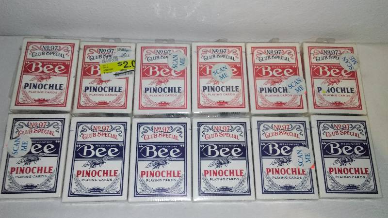 lot 262 image: Pinochle Decks (12) Blue and Red