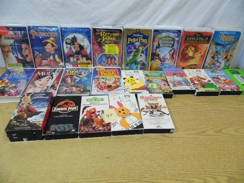 Disney VHS Movies - Some Sealed