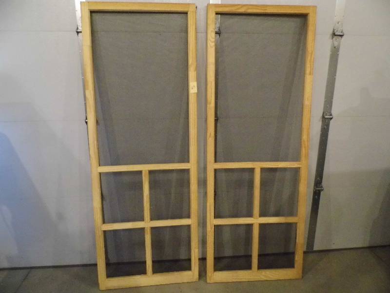 2 New Lincoln 30 Wooden Screen Doors