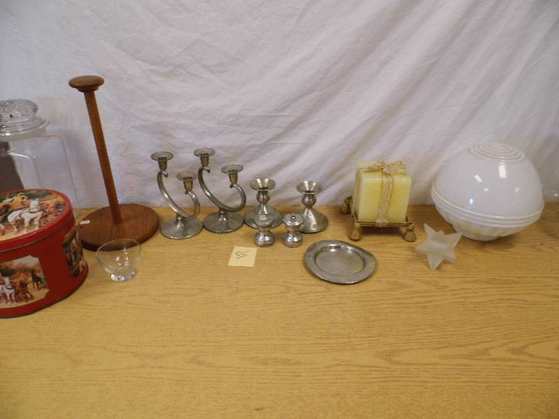Pewter Candle Holders - S&P
