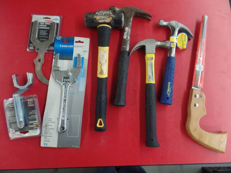 HAMMERS, WRENCHES, SAW