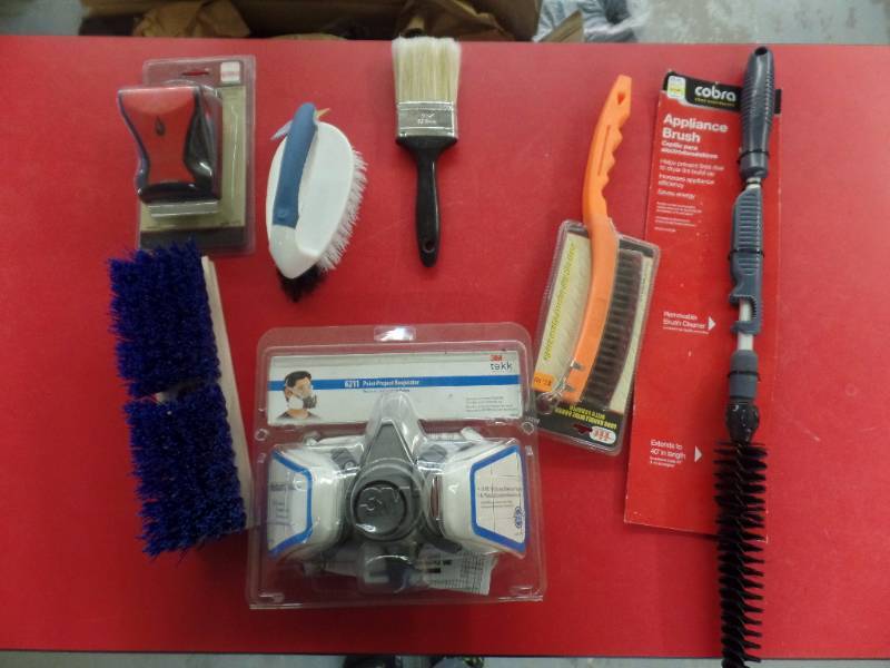 PAINT MASK AND A VARIETY OF BRUSHES