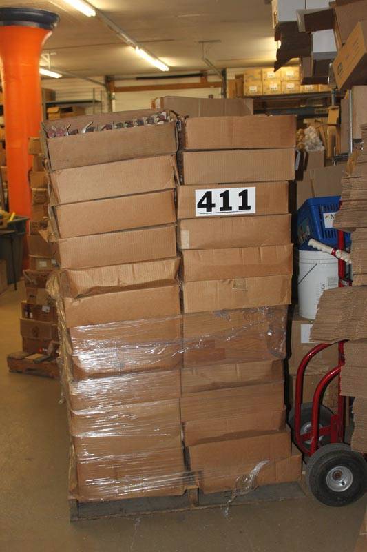 lot 411 image: Pallet of assorted ribbon approx. 5 foot tall