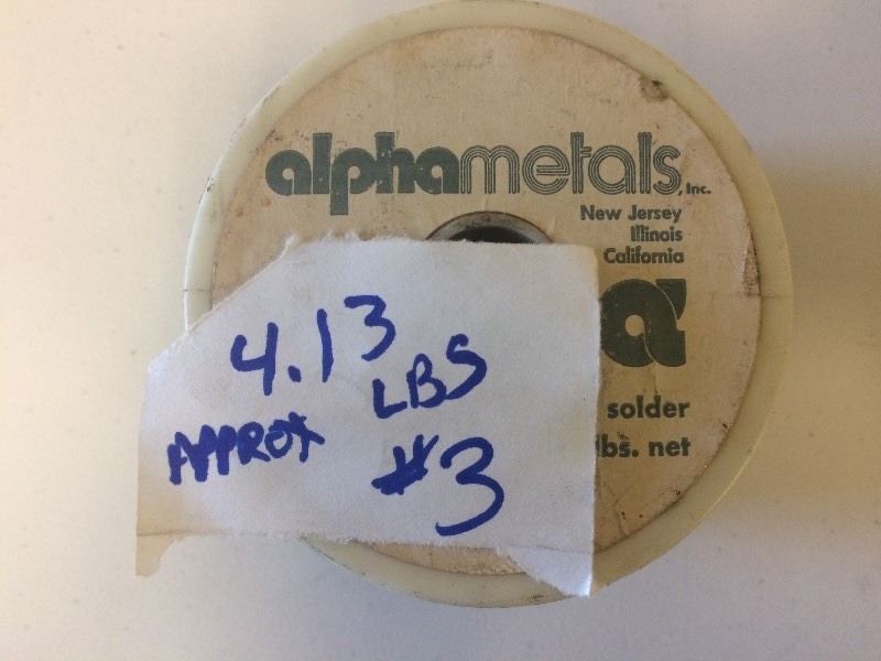 lot 3 image: SOLDER Energized Rosin 5050 .093 Dia