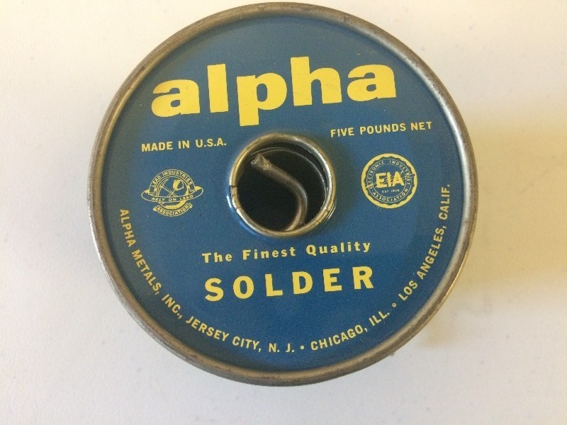 lot 4 image: SOLDER 2% Silver 1088 Energized Rosin .125 Dia