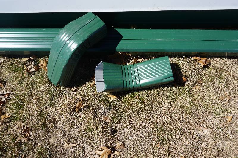 lot 38 image: Assorted Rain Gutter and Components