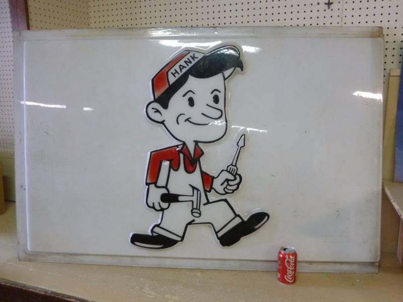 lot 101 image: Hardware Hank Sign