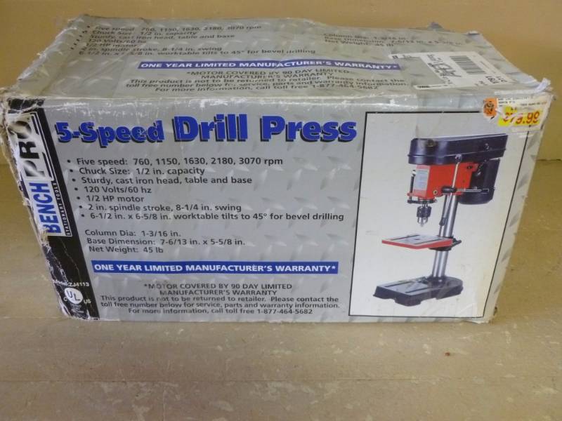 lot 216 image: New Drill Press