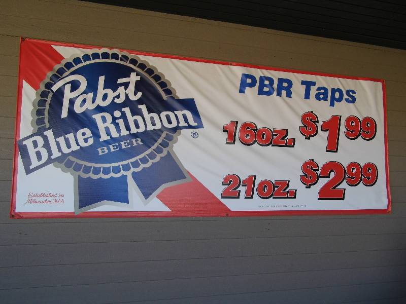 Pabst Blue Ribbon Banner
