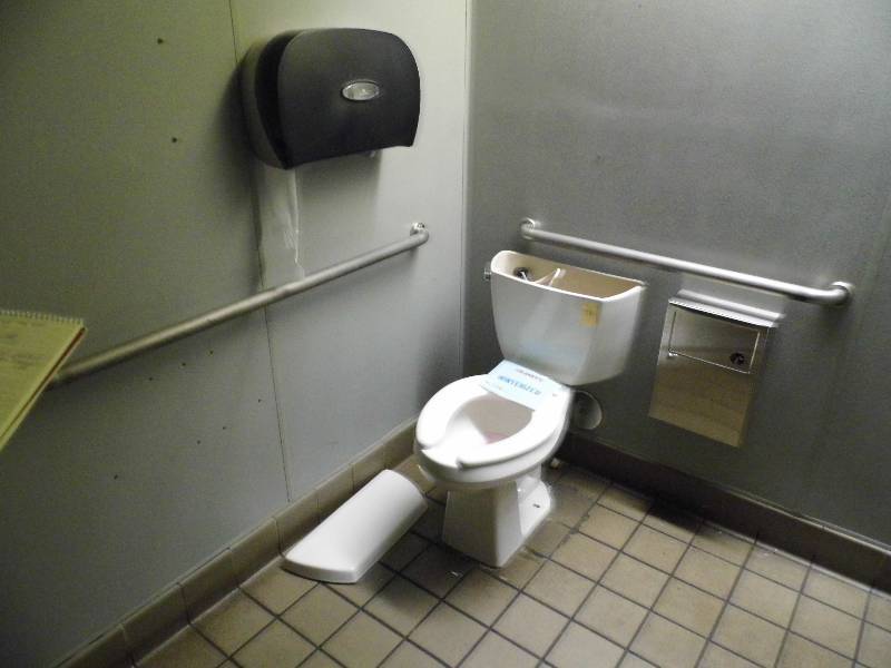 Toilet, Tissue Dispenser, Grab Bars, Napkin Dispenser WRR