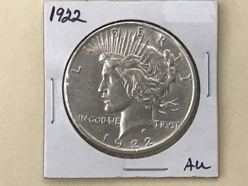 Peace Silver Dollar - 1922 P ...