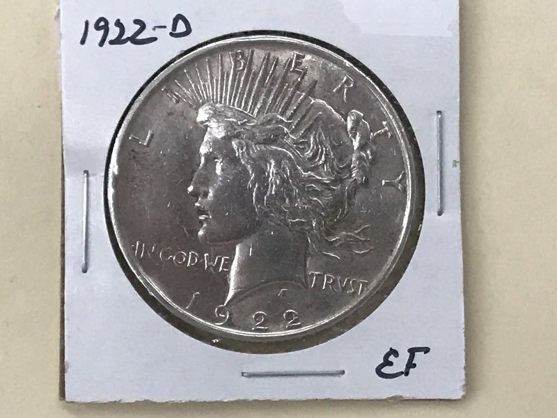 Peace Silver Dollar - 1922 D ...