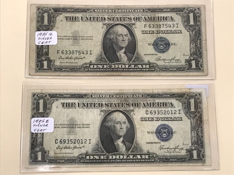 1935 E - $1.00 US Silver Certificat...