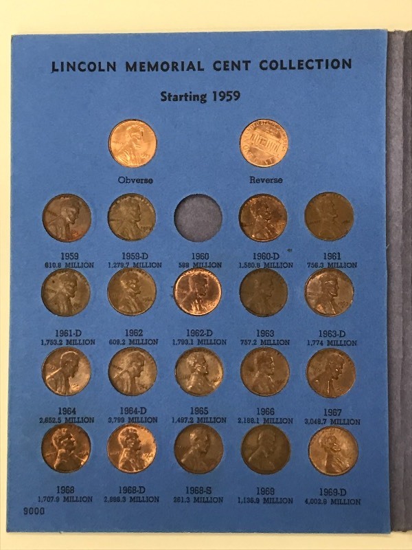 Lincoln Memorial Cent Collection 19...
