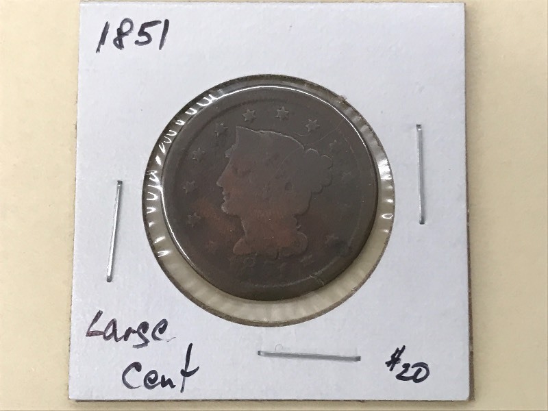 1851 Large Cent ...