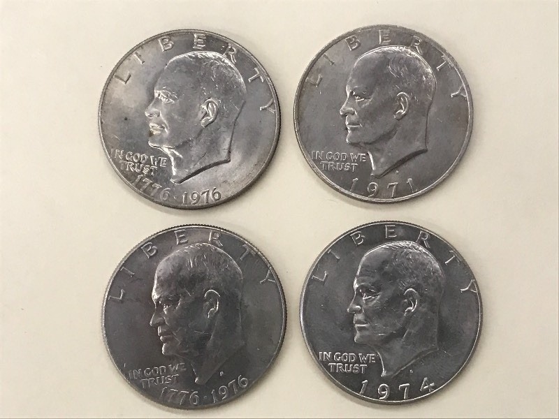 Eisenhower $1.00 Dollar Coins Lot -...