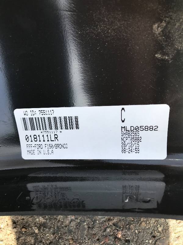 Ford F-150 Fender Flares (see pics for part numbers)