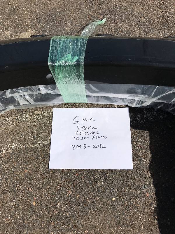 GMC Sierra Fender Flares Unpainted