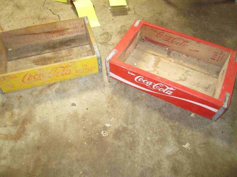 lot 69 image: 2 Wood Coca-Cola crates...