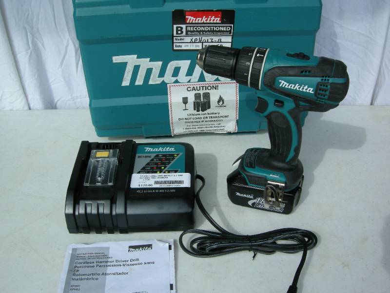 lot 17 image: Makita 18v Hammer Driver Drill Kit