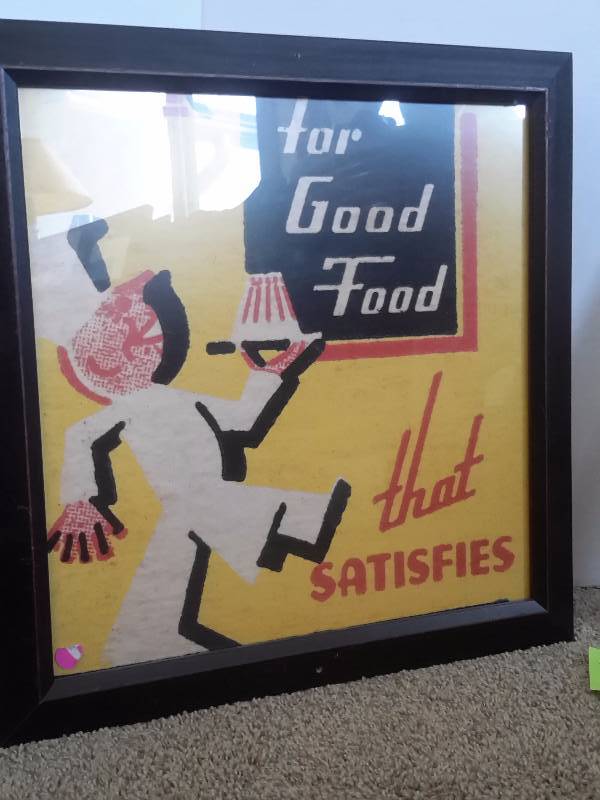 2 nice Product theme signs.. Framed