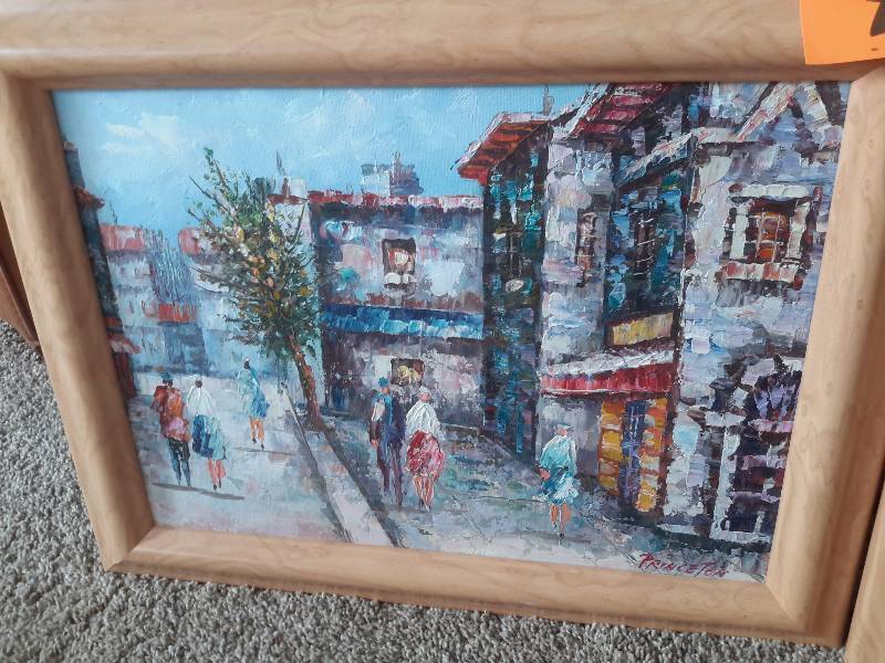 2, Streets European, Orignal Oil Paintings