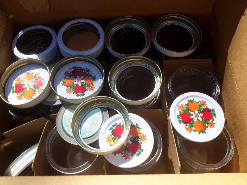Large lot of canning jars