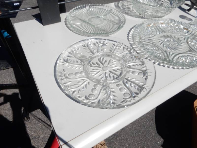 Cut Glass items as pictured