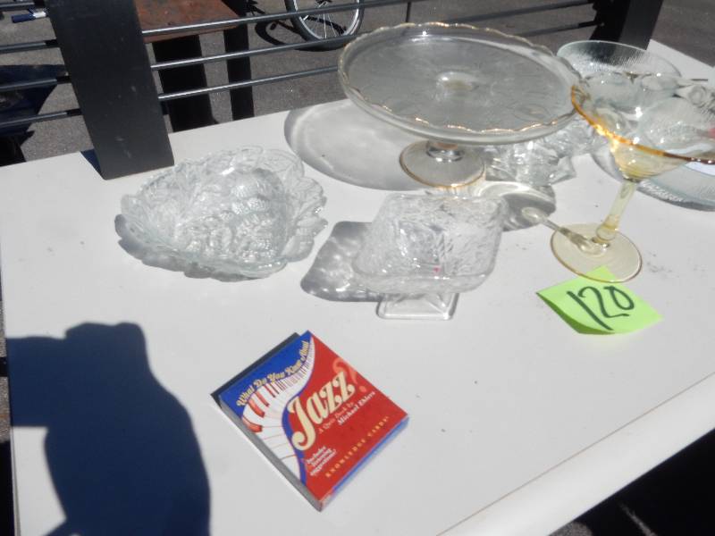 Cut Glass items as pictured