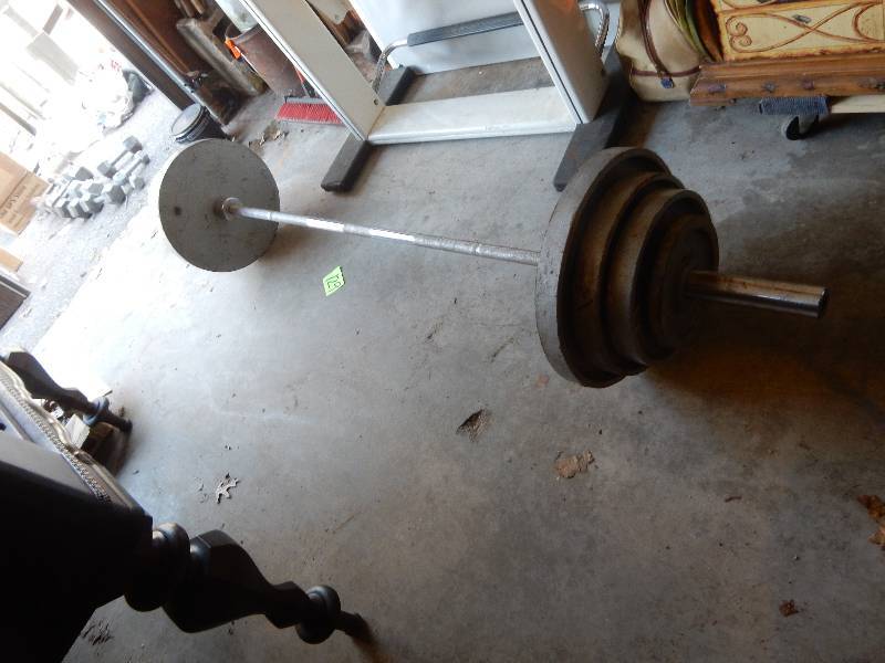 Olympic style Weight set.