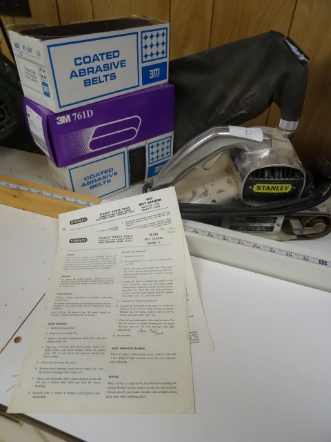 lot 9 image: Stanley industrial portable belt sa...