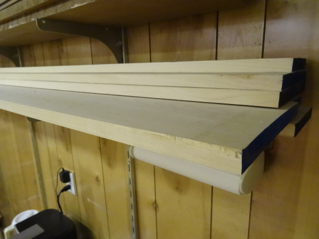lot 66 image: Pile of birch boards. 7 pieces. S4S...