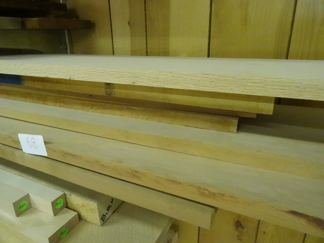 lot 68 image: Pile of walnut boards. Random width...