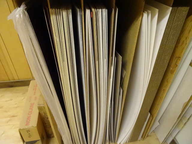lot 73 image: Misc picture frame matting. Pleas s...