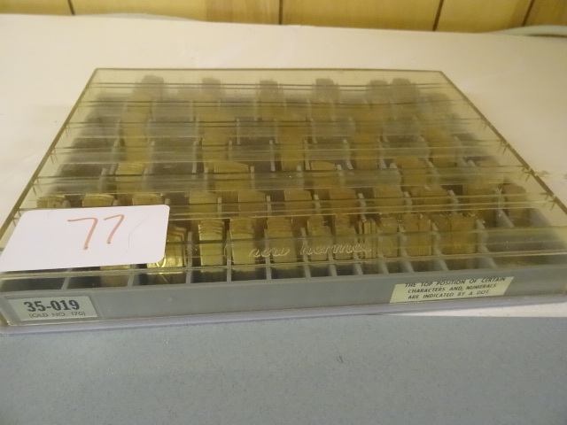 lot 77 image: New Hermes 35-019 brass engraving t...