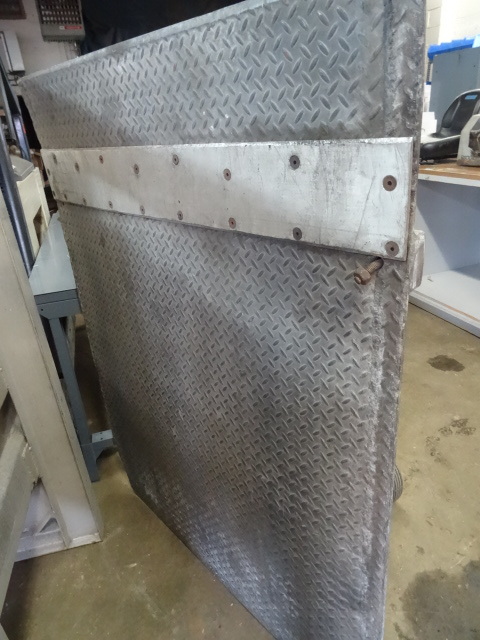 Aluminum dock plate. 48 x 60...