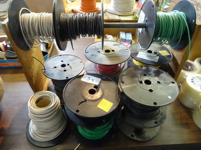 13 rolls of misc electrical wire. V...