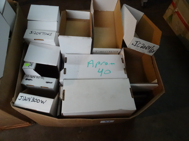 Cardborad inventory boxes. ...