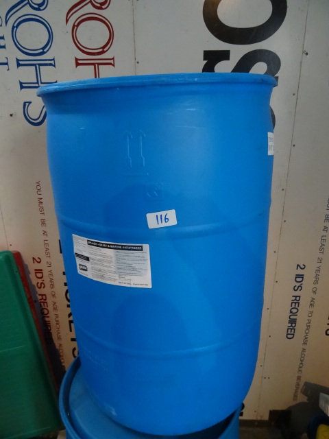 55 gal plastic barrel...