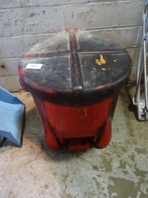 Plastic flammable rag can...