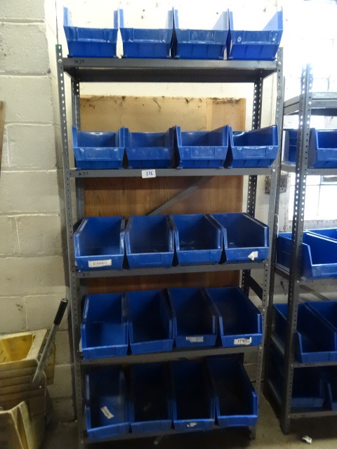 Metal shelving unit. 36 x 12 x 75. ...