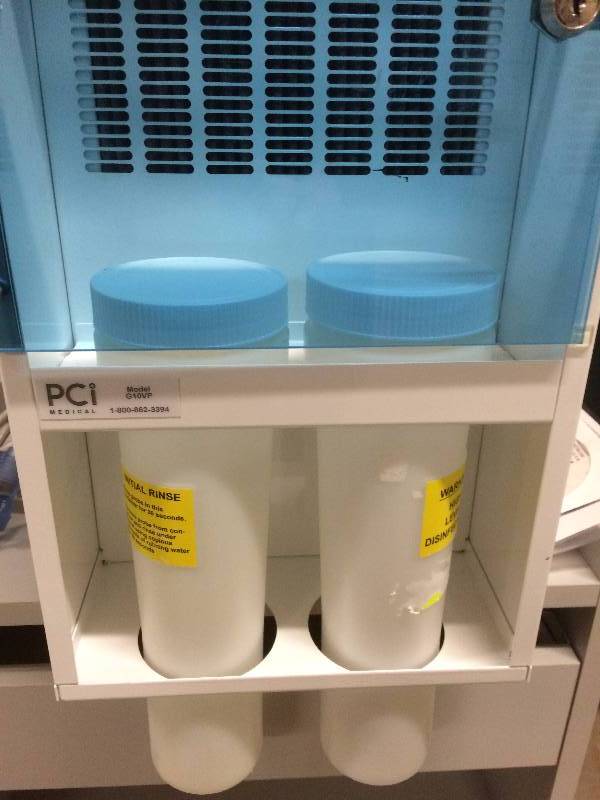 lot 18 image: Retails Used $250 PCI Disinfecting Soak Station Medical Scope Cleaning Unit Model G10VPL With Keys, CD Instruction & Manual - Excellent Condition