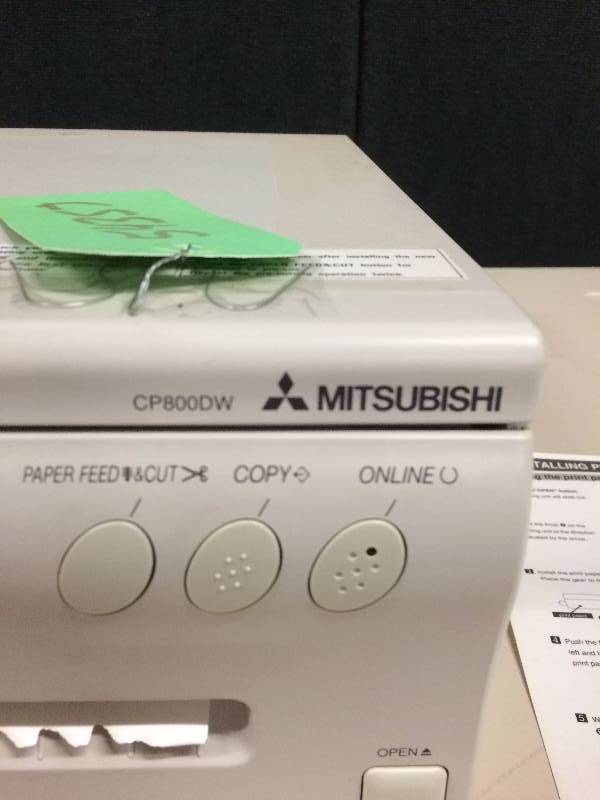 lot 22 image: Retails USED $1200 Color Mitsubishi CP-800DW Digital Video Printer Color Imaging For Medical & Photography