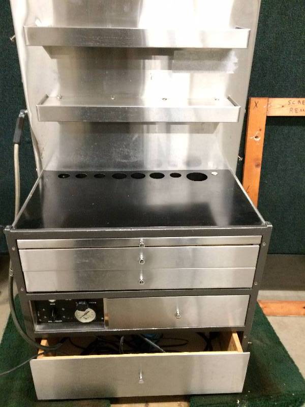 lot 56 image: Wall Mount Stainless Steel Surgical Unit Multi Drawer Cabinet