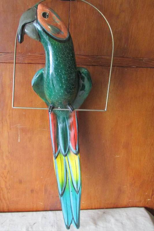 Vintage Hanging Parrot