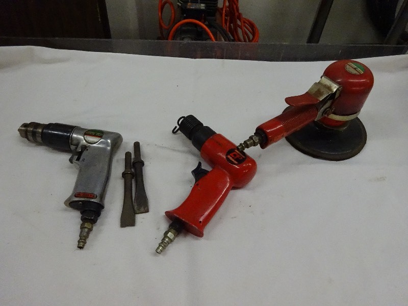 Chicagp Air disc, sander, california pneumatic Air Chisel