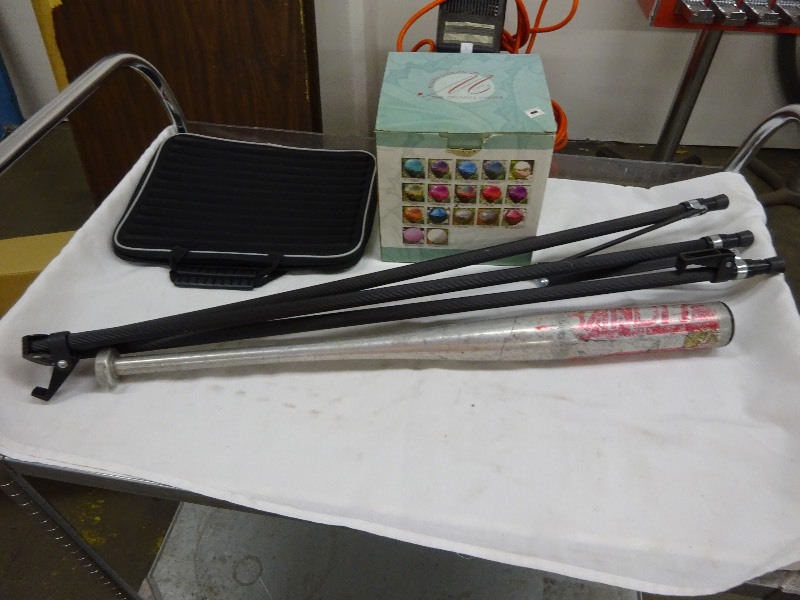Tri Pod, bat, computer case