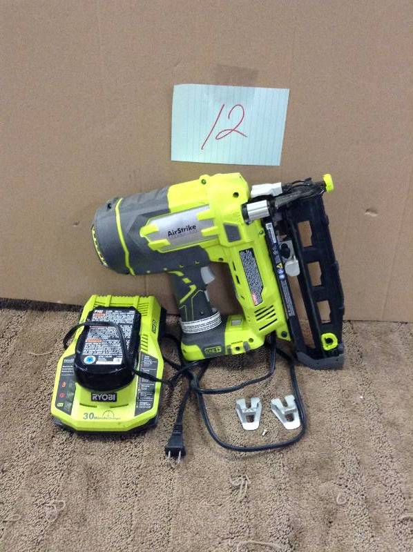 lot 12 image: Ryobi Airstrike cordless nailer not tested