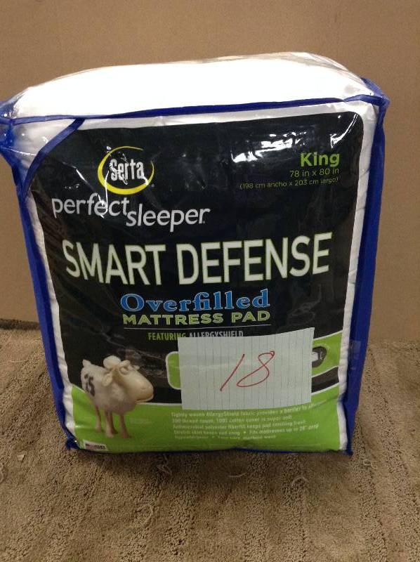 lot 18 image: Serta Perfect Sleeper Smart Defense King Size